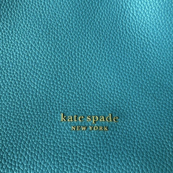 NWT Kate Spade Blue Tote “Niagara Lane”Pebbled Leather Bag - Picture 4 of 11